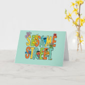 Sesame Street | Gefeliciteerd Kaart (Gele Bloem)