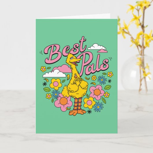 Sesame Street | Gelukkige verjaardag Kaart (Gele Bloem)