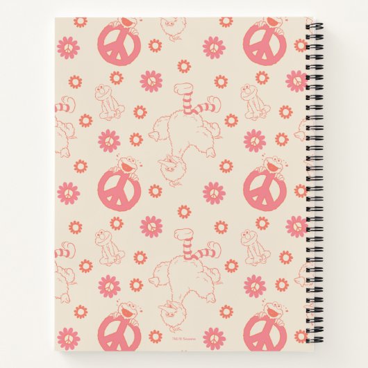 Sesame Street | Goede Vibes Patroon Notitieboek (Achterkant)