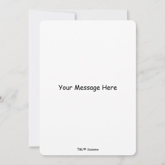 Sesame Street | Graaf von Tel Kleur op nummer Kaart (Achterkant)