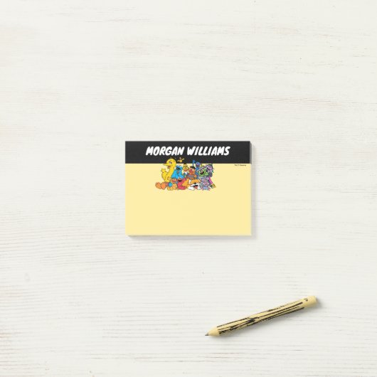 Sesame Street | Groep Sesame Pals | Naam toevoegen Post-it® Notes (Op bureau)