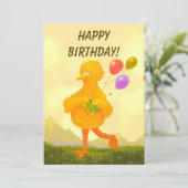 Sesame Street - grote vogel Kaart (Staand voorkant)