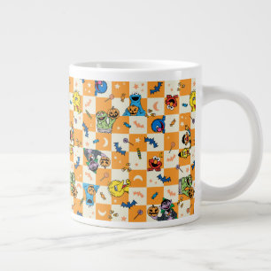 Sesame Street Halloween geruite patroon Grote Koffiekop