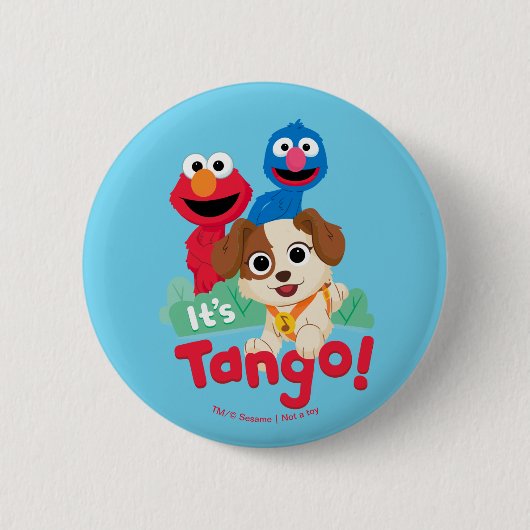 Sesame Street | Het is Tango met Elmo & Grover Ronde Button 5,7 Cm (Voorkant)