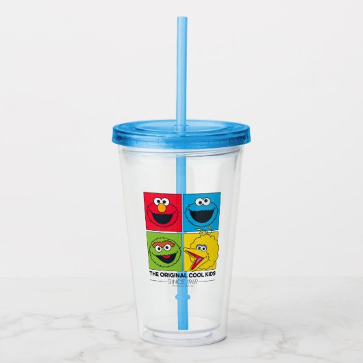 Sesame Street | het Originele Koele Kind Acryl Drinkbeker (Voorkant)