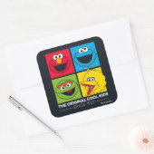 Sesame Street | het Originele Koele Kind Vierkante Sticker (Envelop)