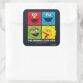 Sesame Street | het Originele Koele Kind Vierkante Sticker (Tas)