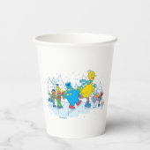 Sesame Street | Ice Skating Friends Papieren Bekers (Achterkant)