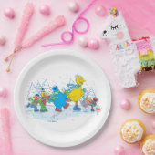 Sesame Street | Ice Skating Friends Papieren Bordje (Feest)