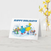 Sesame Street | IJsschaatsende vrienden Kaart (Gele Bloem)