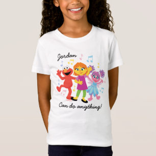 Sesame Street   Julia, Elmo & Abby dansen T-shirt