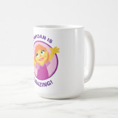 Sesame Street | Julia Holding Feather Koffiemok (Voorkant rechts)