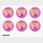 Sesame Street | Julia Holding Feather Ronde Sticker (Vel)