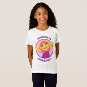 Sesame Street | Julia Holding Feather T-shirt (Voorkant volledig)