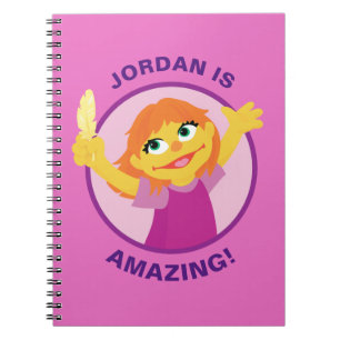 Sesame Street Julia houdt een veer vast Notitieboek