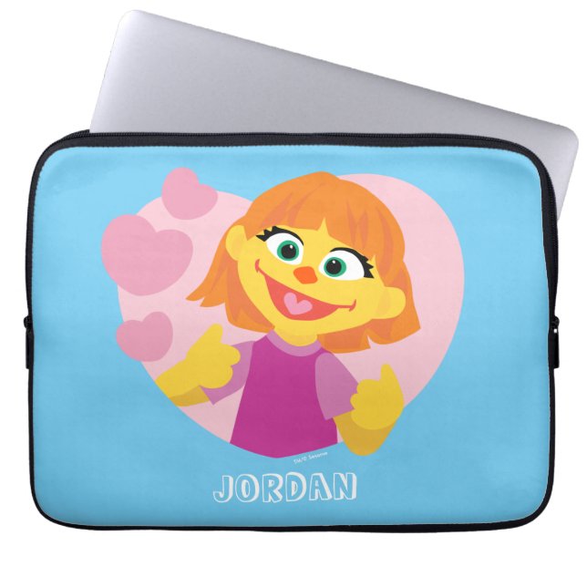 Sesame Street | Julia Roze Hart Laptop Sleeve (Voorkant)