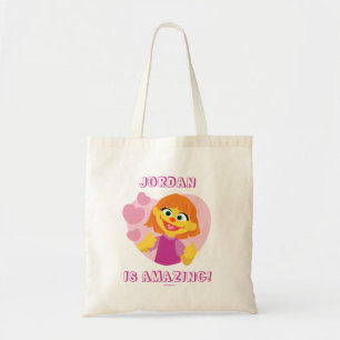 Sesame Street Julia Roze Hart Tote Bag