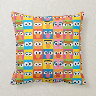 Sesame Street Karakter Ogen Patroon Kussen