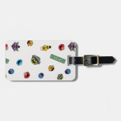 Sesame Street Karakter Patroon Bagagelabel (Voorkant horizontaal)