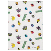 Sesame Street Karakter Patroon Klembord (Achterkant)