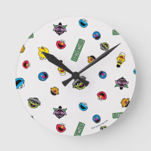 Sesame Street Karakterpatroon Ronde Klok