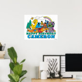 Sesame Street Karakters Verjaardags Poster (Thuiskantoor)