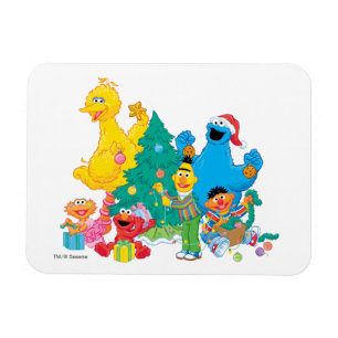 Sesame Street Kerst vriendjes Magneet