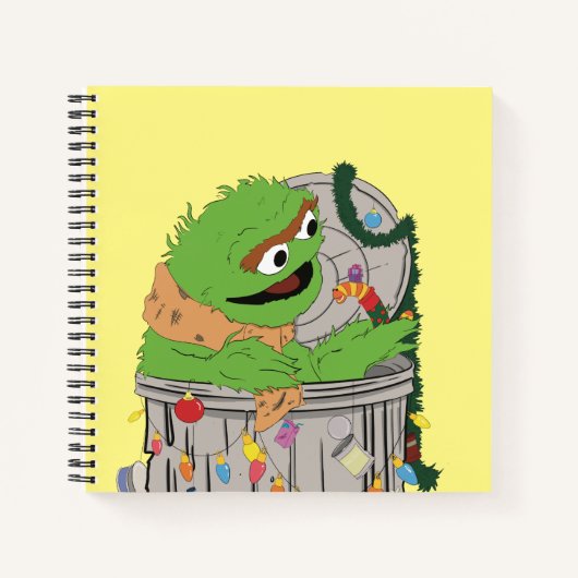 Sesame Street | Kerstmis Oscar de Mopperpot Notitieboek (Voorkant)