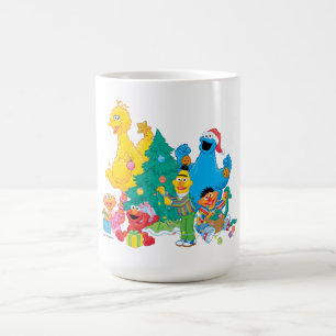 Sesame Street   Kerstpals Koffiemok
