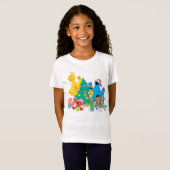 Sesame Street | Kerstpals T-shirt (Voorkant volledig)