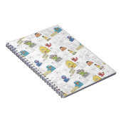 Sesame Street Klassiek Comic Pattern Notitieboek (Rechterzijde)
