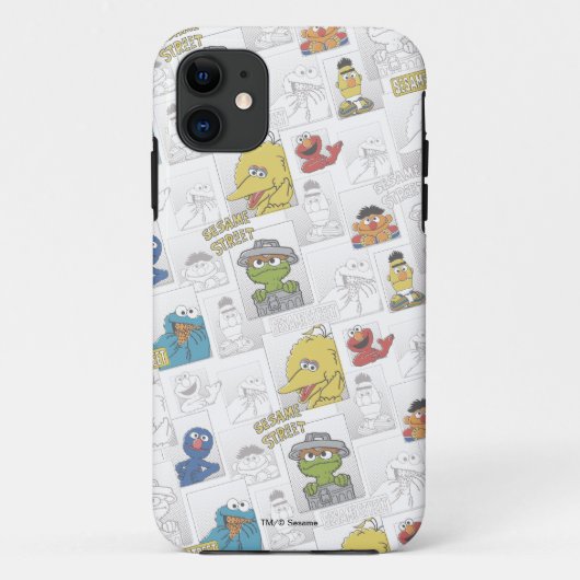 Sesame Street Klassiek Stripspatroon Case-Mate iPhone Case (Achterkant)