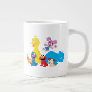 Sesame Street   Kleurrijke Sesame Street-vrienden Grote Koffiekop