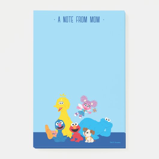 Sesame Street | Kleurrijke Sesame Street-vrienden Post-it® Notes (Voorkant)