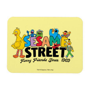 Sesame Street Knuffelvrienden sinds 1969 Magneet