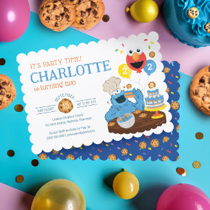 Sesame Street   Koek Monster Verjaardagstaart Kaart