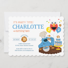 Sesame Street | Koek Monster Verjaardagstaart Kaart