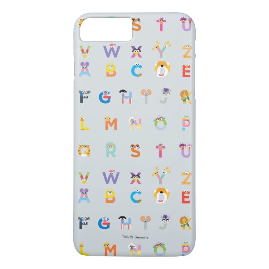Sesame Street | Letters van het alfabet Case-Mate iPhone Case (Achterkant)