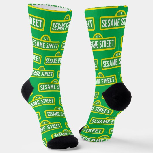 Sesame Street | Logo in Kleur Sokken (Gebogen)