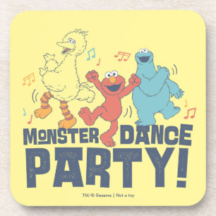 Sesame Street   Monster Dance Feest Bier Onderzetter