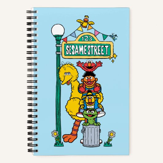Sesame Street | Onder het Sesame Street-bord Notitieboek (Voorkant)