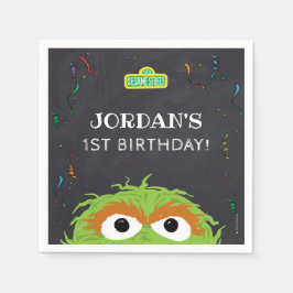 Sesame Street | Oscar Birthday Chalkboard Servet