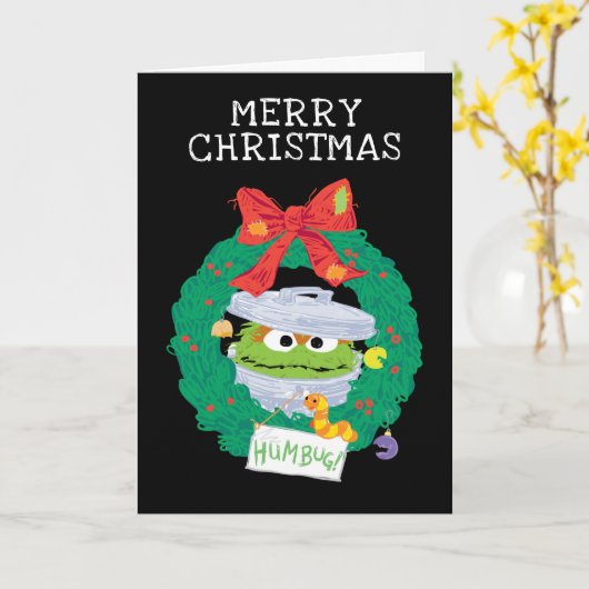 Sesame Street | Oscar de Grouch Krans Kaart (Gele Bloem)