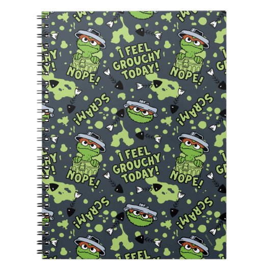 Sesame Street | Oscar de Grucheloose zinpatroon Notitieboek (Voorkant)