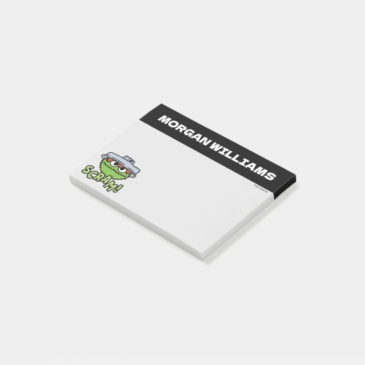Sesame Street | Oscar de Mopperende Mokkepot Wegwe Post-it® Notes (Schuin)