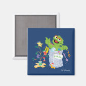 Sesame Street | Oscar - Kerstboom Magneet (Voorkant / Achterkant)