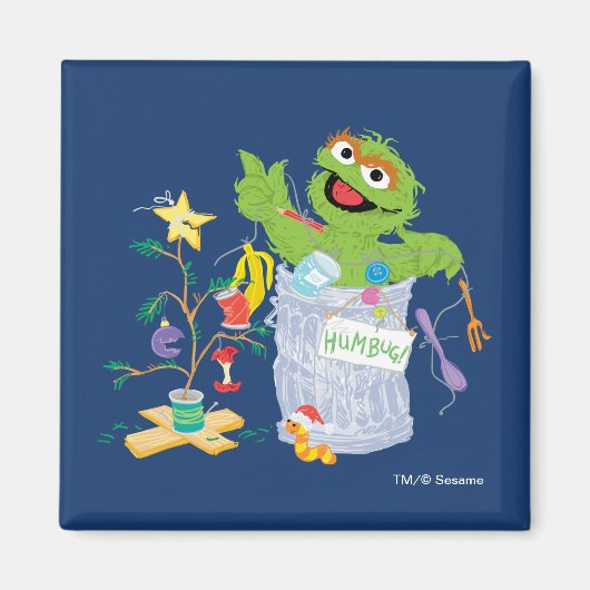 Sesame Street | Oscar - Kerstboom Magneet (Voorkant)