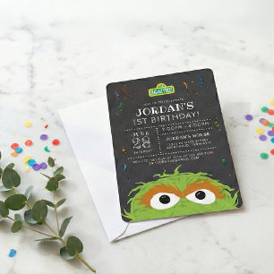 Sesame Street   Oscars verjaardagsklasschrijfplank Kaart
