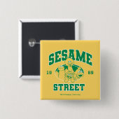 Sesame Street | Oud 1969 Vierkante Button 5,1 Cm (Voorkant /achterkant)