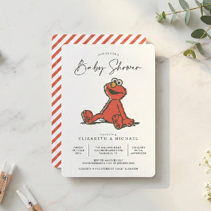 Sesame Street Oude Elmo Baby Shower  Kaart